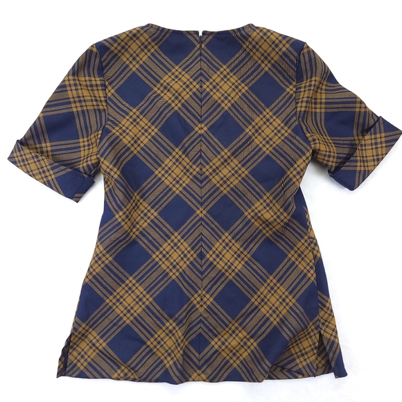 Pendleton Woolen Mills Women's Navy and Gold Blouse Size Small USA - Picture 5 of 6